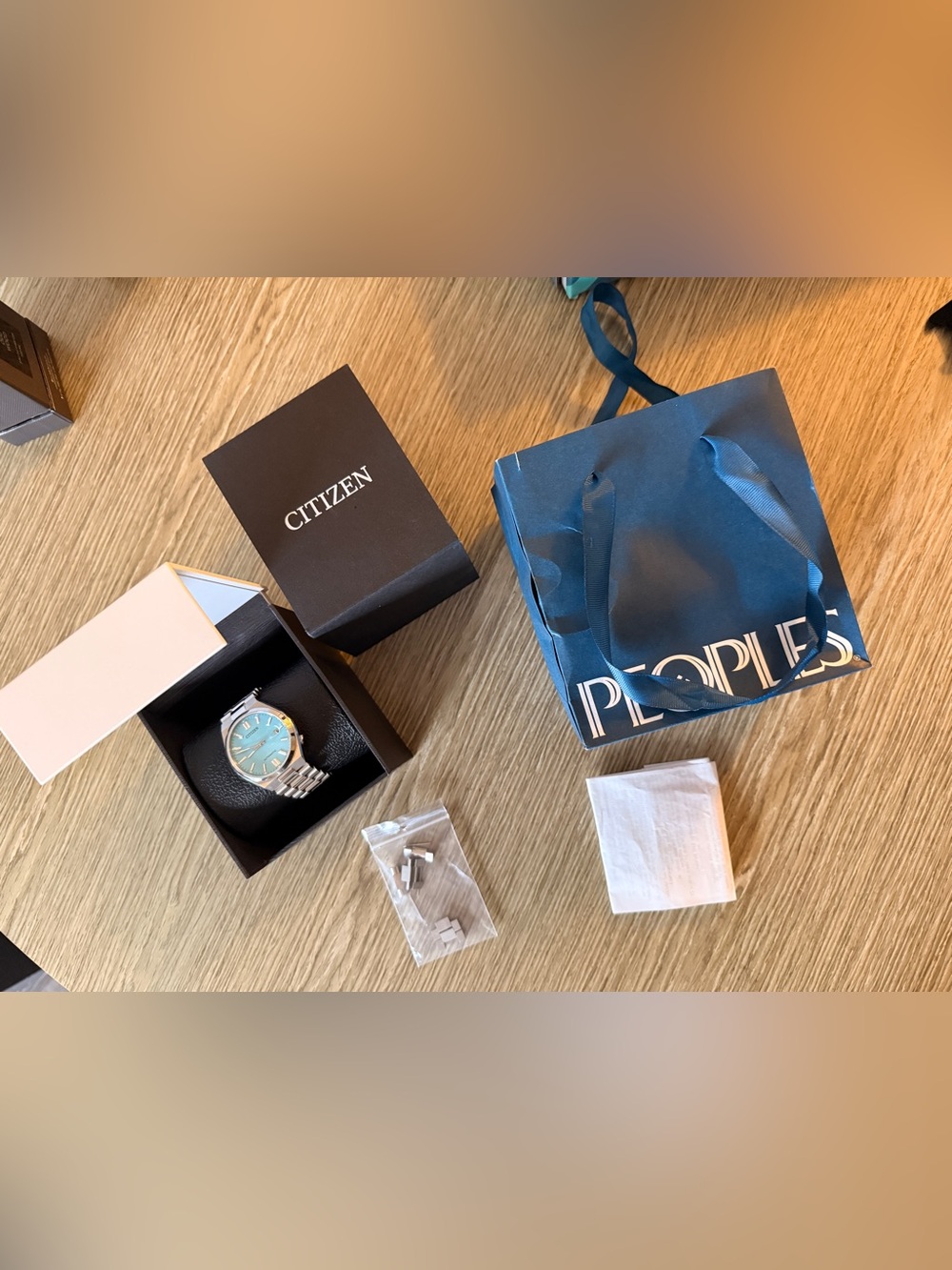 Citizen Automatic Tiffany Blue Dial Watch | Like New | Full Set + Receipt